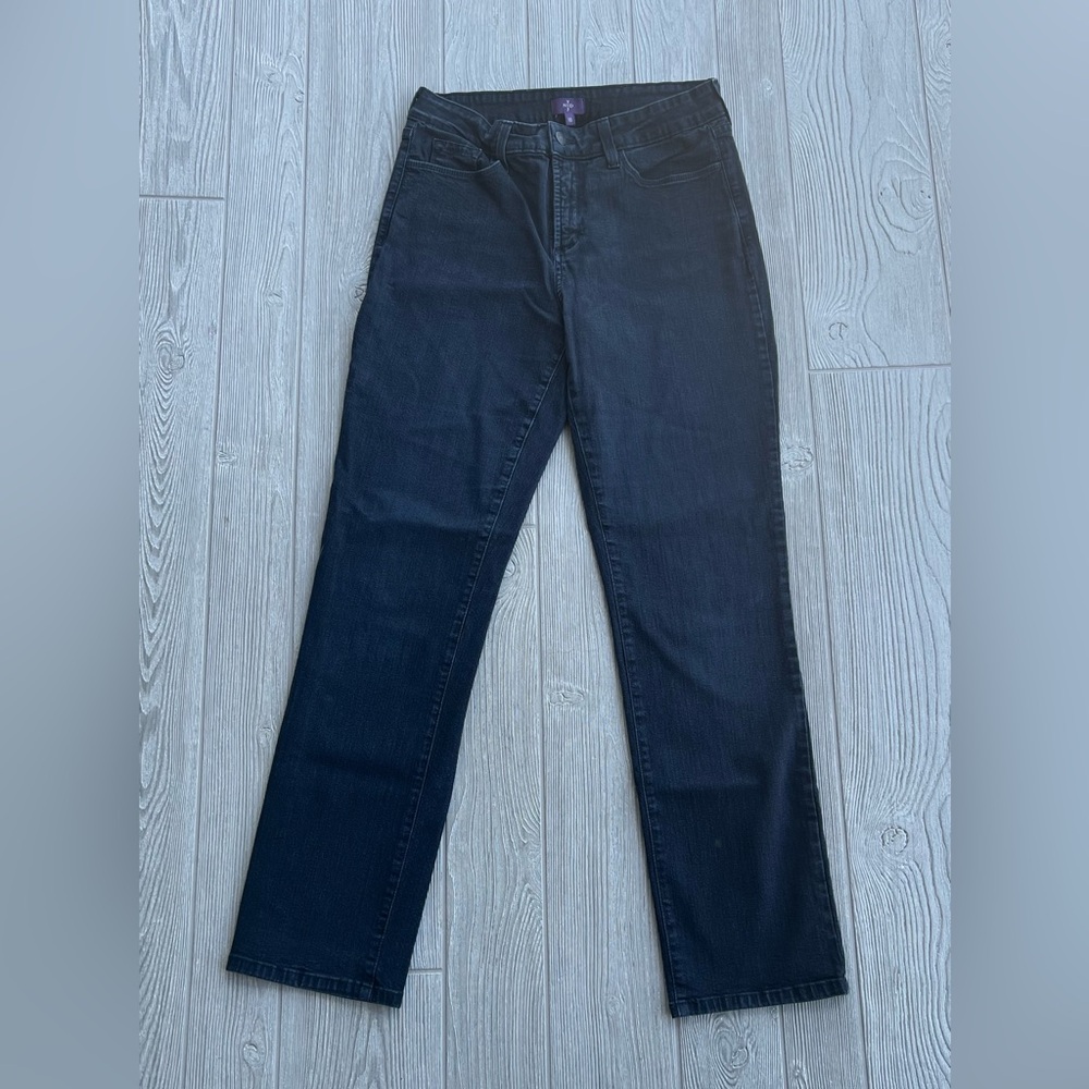 Women’s Dark Navy Almost Black NYDJ Skinny Jeans Size 10